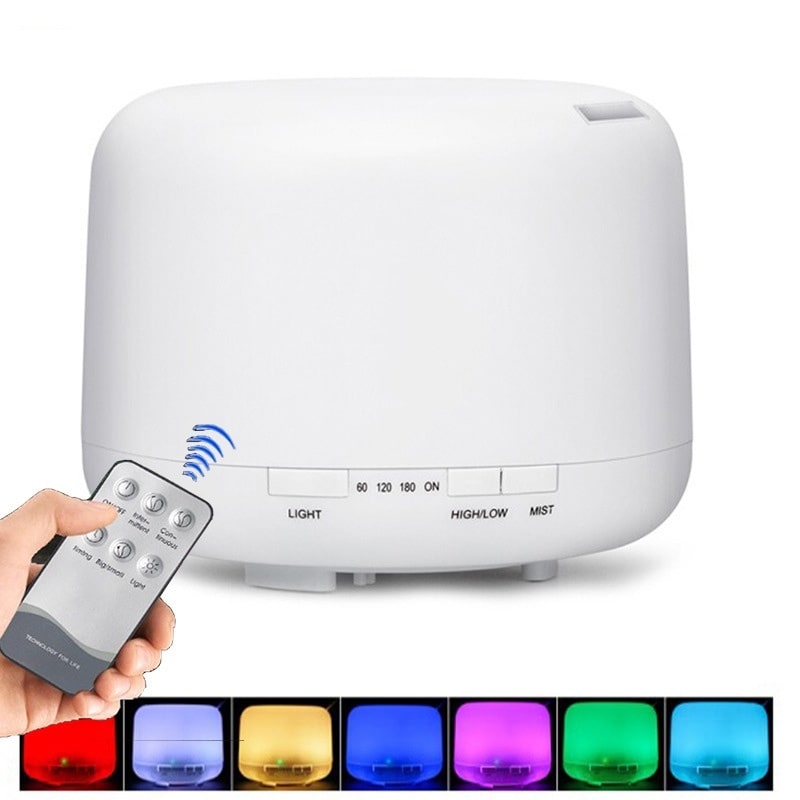 Color-Changing Essential Oil Aromatherapy Diffuser With Remote